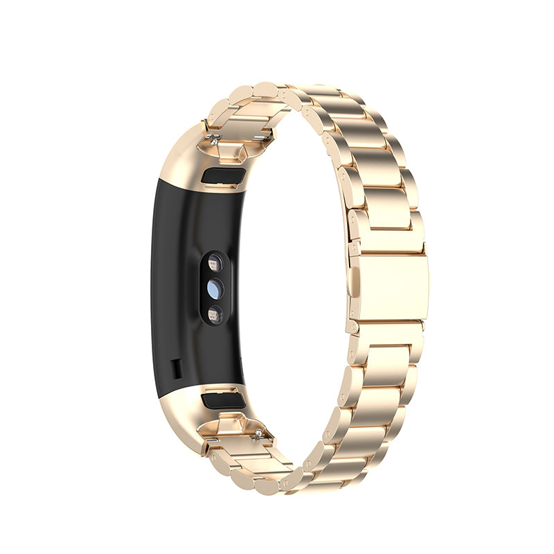 For Honor Band 4 5 Stylish Watch Band Stainless Steel 3 Beads Replacement Wrist Strap with Buckles For Honor Band 4 5 Stylish Watch Band Stainless Steel 3 Beads Replacement Wrist Strap with Buckles